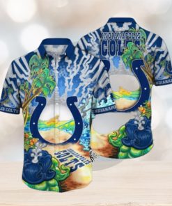 Indianapolis Colts NFL Flower Hawaiian Shirt, Colts Gifts