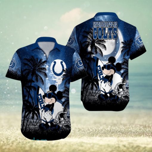 Indianapolis Colts NFL Team Logo Baby Yoda Hawaiian Shirt