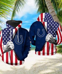 Indianapolis Colts NFL US Flag Team 3D Printed Hoodie Ver 1