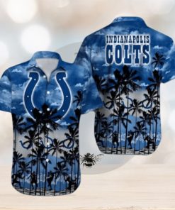 Indianapolis Colts Palm Tree Design NFL Hawaiian Shirt, Colts Gifts