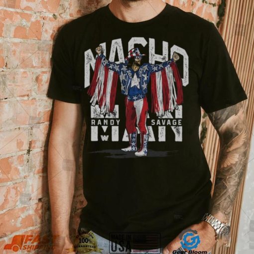 Infant 500 Level Black Macho Man Randy Savage Stars & Stripes Shirt