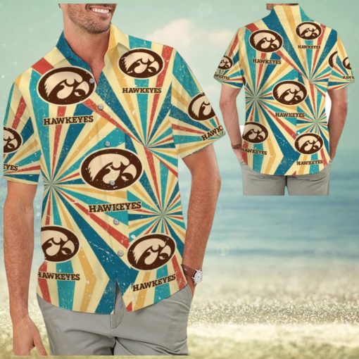 Iowa Hawkeyes Retro Vintage Style Trumpeters Hawaiian Shirt