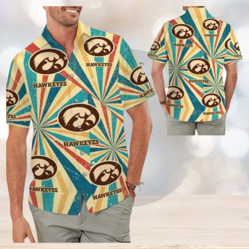 Iowa Hawkeyes Retro Vintage Style Trumpeters Hawaiian Shirt