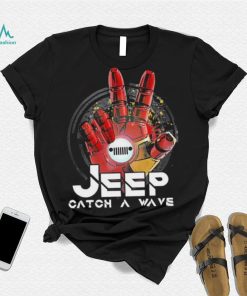 Iron man Hand Jeep Catch A Wave Shirt