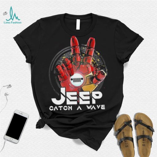Iron man Hand Jeep Catch A Wave Shirt