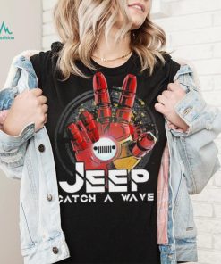Iron man Hand Jeep Catch A Wave Shirt