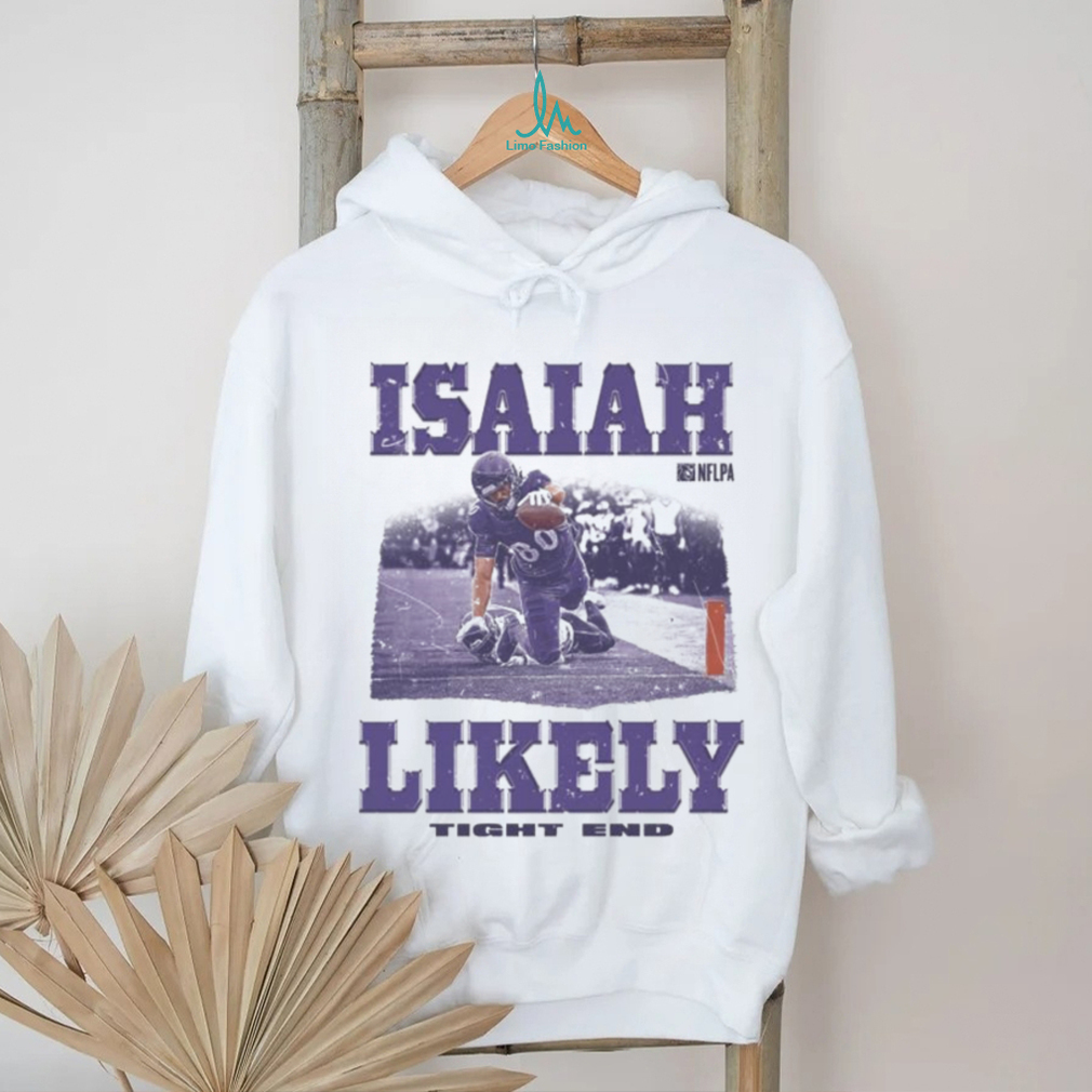 Isaiah Likely Baltimore Ravens Tight End Dive Shirt Isaiah Likely Baltimore Ravens Tight End Dive Shirt