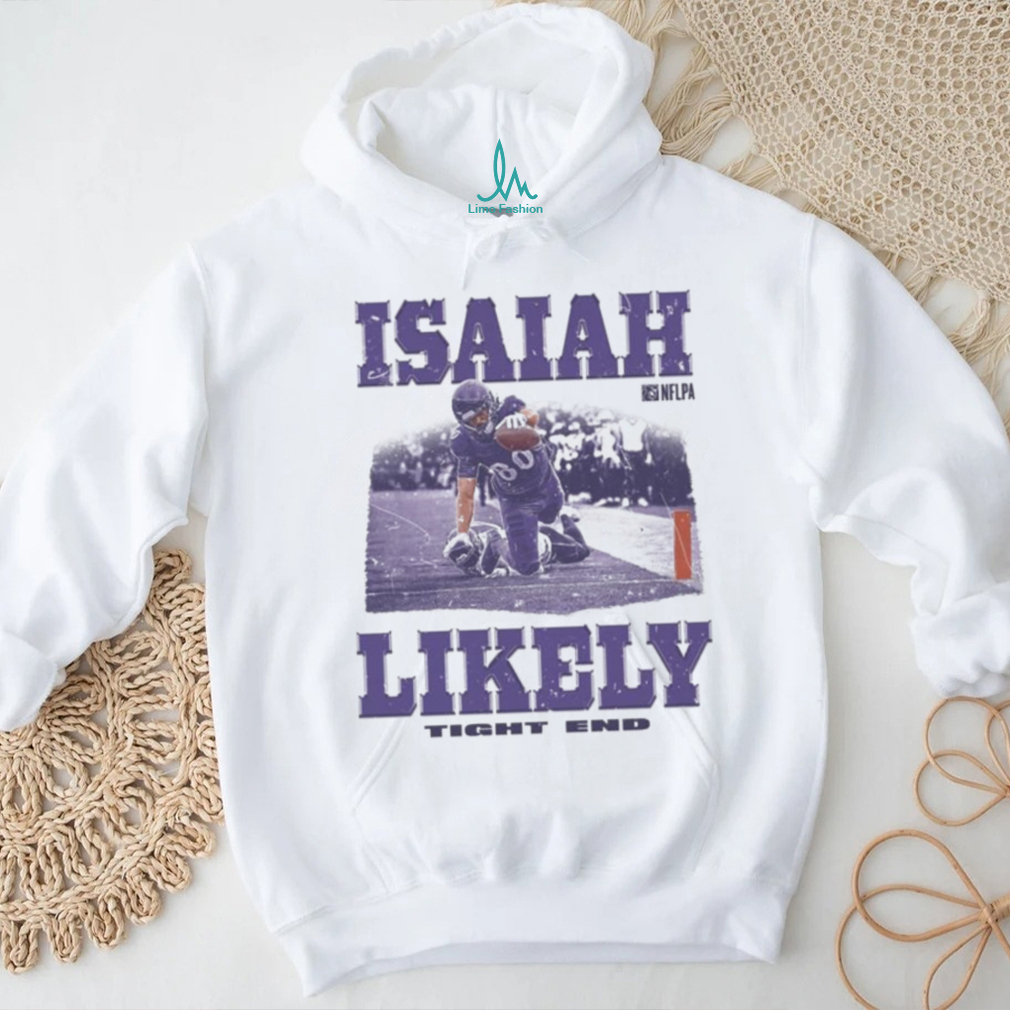 Isaiah Likely Baltimore Ravens Tight End Dive Shirt Isaiah Likely Baltimore Ravens Tight End Dive Shirt