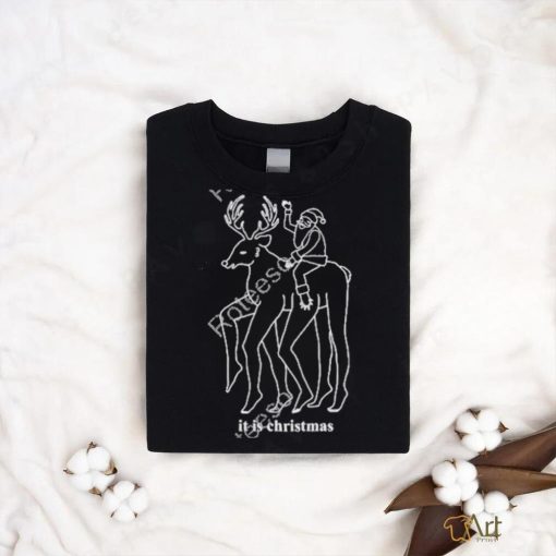 It Is Christmas Red Santa T Shirt