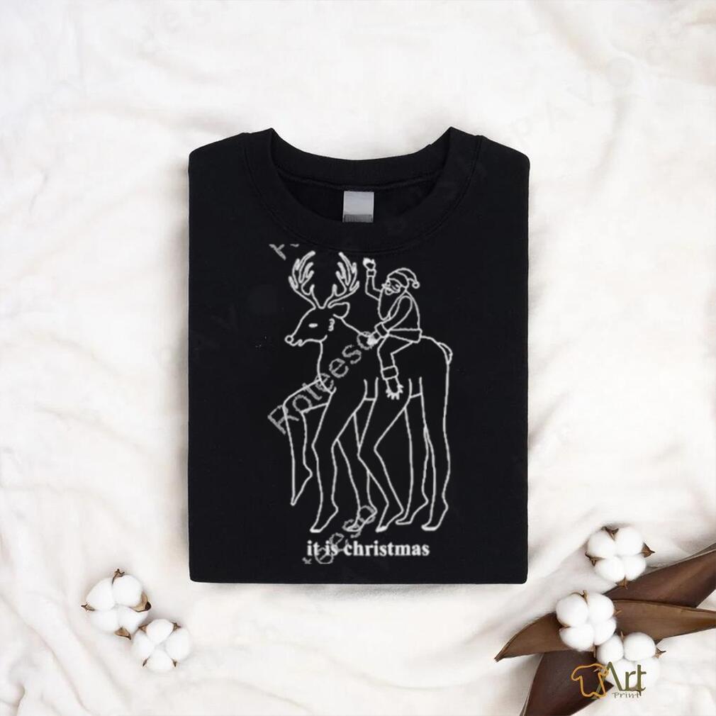 It Is Christmas Red Santa T Shirt It Is Christmas Red Santa T Shirt