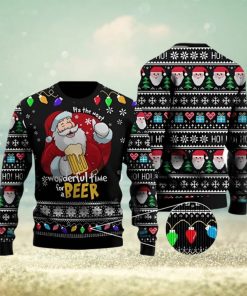 It Is The Most Wonderful Time For A Beer Ugly Christmas Sweater 3D Printed Men And Women Holiday Gift