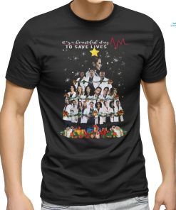 It’s A Beautiful Day To Save Lives Merry Christmas T Shirt
