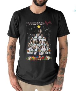 It’s A Beautiful Day To Save Lives Merry Christmas T Shirt, hoodie, sweater, long sleeve and tank top It’s A Beautiful Day To Save Lives Merry Christmas T Shirt