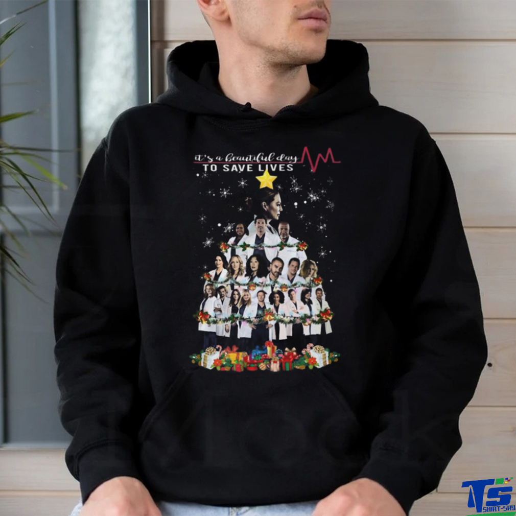 It’s A Beautiful Day To Save Lives Merry Christmas T Shirt It’s A Beautiful Day To Save Lives Merry Christmas T Shirt
