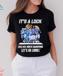 It’s A Lock 2023 NFC North Champions Let’s Go Lions Signatures Shirt