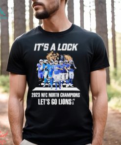 It’s A Lock 2023 NFC North Champions Let’s Go Lions Signatures Shirt