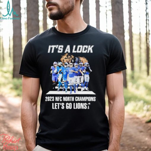 It’s A Lock 2023 NFC North Champions Let’s Go Lions Signatures Shirt