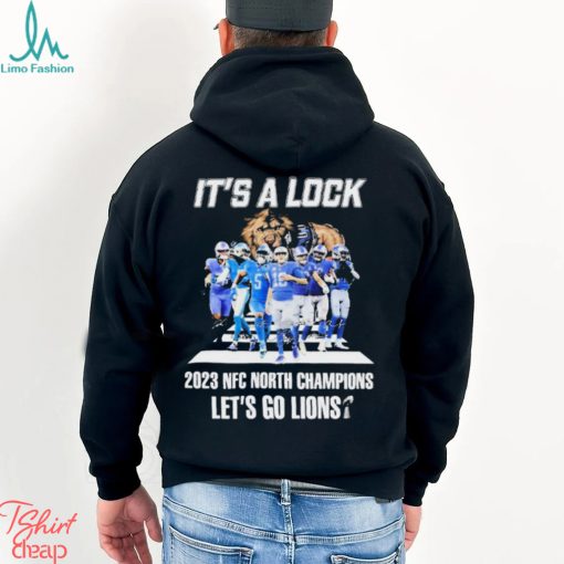 It’s A Lock 2023 NFC North Champions Let’s Go Lions Signatures Shirt