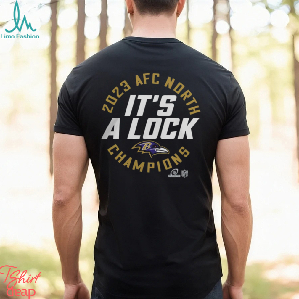 It's A Lock Baltimore Ravens 2023 Afc North Division Champions Trophy Collection Shirt It's A Lock Baltimore Ravens 2023 Afc North Division Champions Trophy Collection Shirt