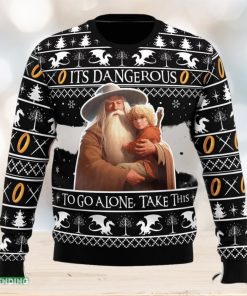 It’s Dangerous to go Alone Lord of the Rings Ugly Christmas Sweater Funny Gift Ideas Christmas