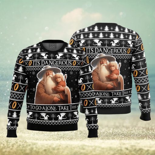 It’s Dangerous to go Alone Lord of the Rings Ugly Christmas Sweater