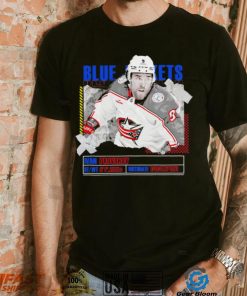 Ivan Provorov Columbus Blue Jackets ice hockey player information paper shirt