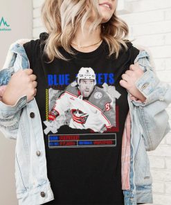 Ivan Provorov Columbus Blue Jackets ice hockey player information paper shirt