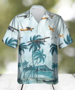 J 3 Cub J3 Veteran US Aircraft Coconut Hawaiian Shirt Aloha Summer Gift Aircraft Veteran Hawaii Beach Shirt