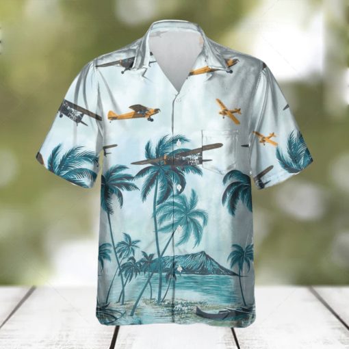 J 3 Cub J3 Veteran US Aircraft Coconut Hawaiian Shirt Aloha Summer Gift Aircraft Veteran Hawaii Beach Shirt