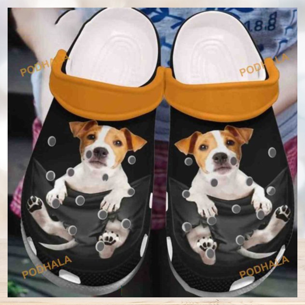 Jack Russell In Pockets Dog Paw Crocs Jack Russell In Pockets Dog Paw Crocs