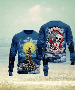 Jack Skellington The Nightmare Before Christmas Nice Or Naughty Ugly Sweater