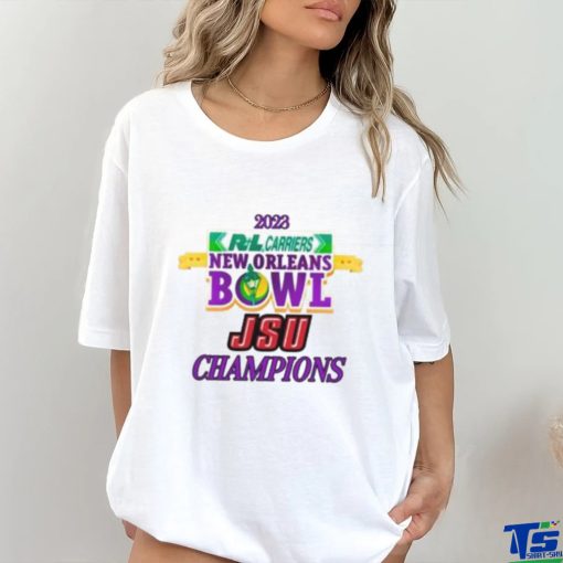 Jacksonville State Gamecocks 2023 Carriers New Orleans Bowl Champions T Shirt