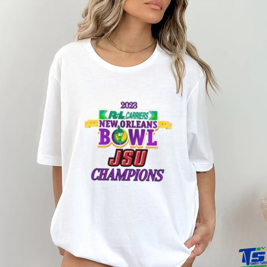 Jacksonville State Gamecocks 2023 Carriers New Orleans Bowl Champions T Shirt Jacksonville State Gamecocks 2023 Carriers New Orleans Bowl Champions T Shirt