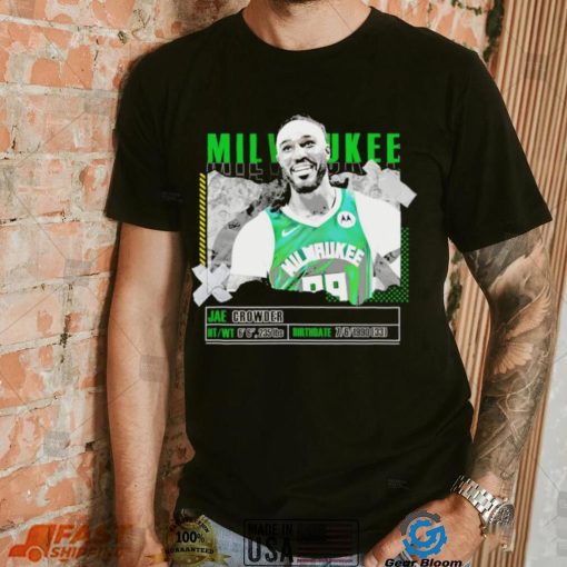 Jae Crowder Milwaukee Bucks basketball player pose paper gift shirt