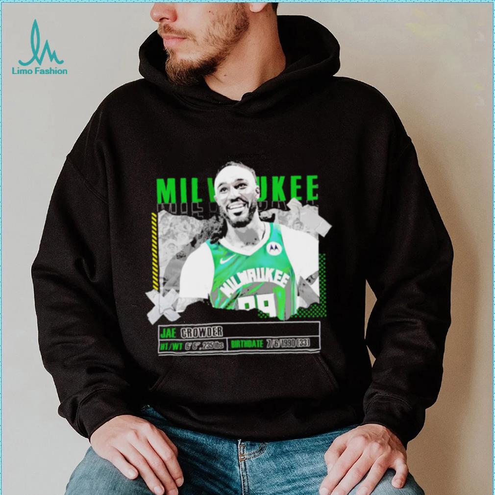 Jae Crowder Milwaukee Bucks basketball player pose paper gift shirt Jae Crowder Milwaukee Bucks basketball player pose paper gift shirt