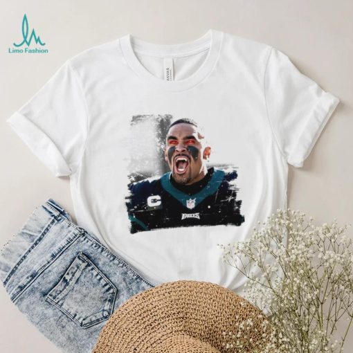 Jalen Hurts unleashed fangs out funny shirt