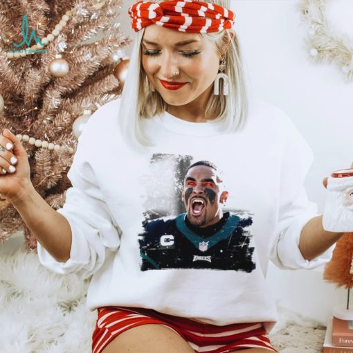 Jalen Hurts unleashed fangs out funny shirt