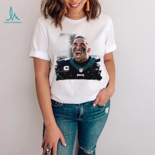 Jalen Hurts unleashed fangs out funny shirt