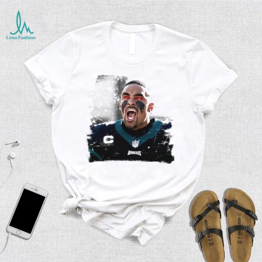 Jalen Hurts unleashed fangs out funny shirt
