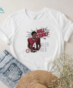 Jalen Milroe Alabama Crimson Tide football roll tide cartoon shirt