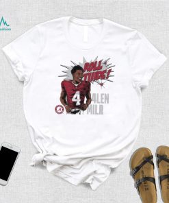 Jalen Milroe Alabama Crimson Tide football roll tide cartoon shirt