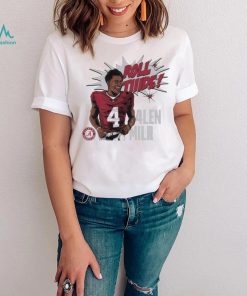 Jalen Milroe Alabama Crimson Tide football roll tide cartoon shirt