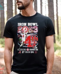 Jalen Milroe Iron Bowl 2023 4th And 31 Alabama Crimson Tide 27 24 Auburn Tigers T Shirt, hoodie, sweater, long sleeve and tank top Jalen Milroe Iron Bowl 2023 4th And 31 Alabama Crimson Tide 27 24 Auburn Tigers T Shirt