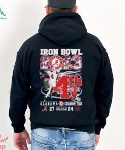 Jalen Milroe Iron Bowl 2023 4th And 31 Alabama Crimson Tide 27 24 Auburn Tigers T Shirt, hoodie, sweater, long sleeve and tank top Jalen Milroe Iron Bowl 2023 4th And 31 Alabama Crimson Tide 27 24 Auburn Tigers T Shirt