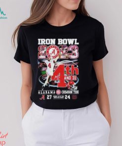 Jalen Milroe Iron Bowl 2023 4th And 31 Alabama Crimson Tide 27 24 Auburn Tigers T Shirt, hoodie, sweater, long sleeve and tank top Jalen Milroe Iron Bowl 2023 4th And 31 Alabama Crimson Tide 27 24 Auburn Tigers T Shirt
