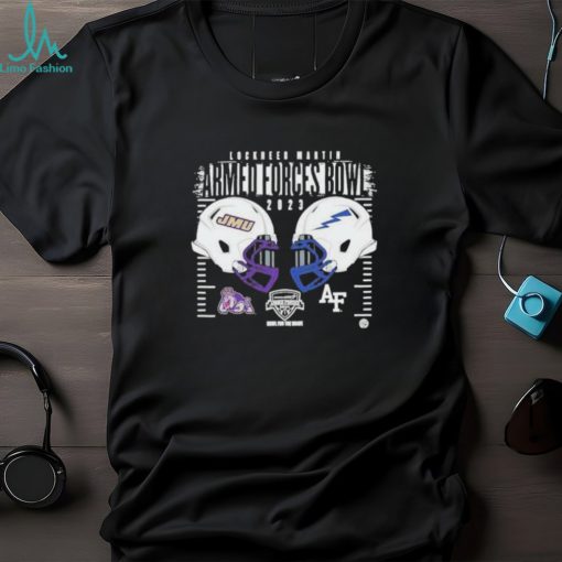 James Madison vs Air Force Helmet Lockheed Martin Armed Forces Bowl Amon G Carter Stadium 2023 Logo T Shirt