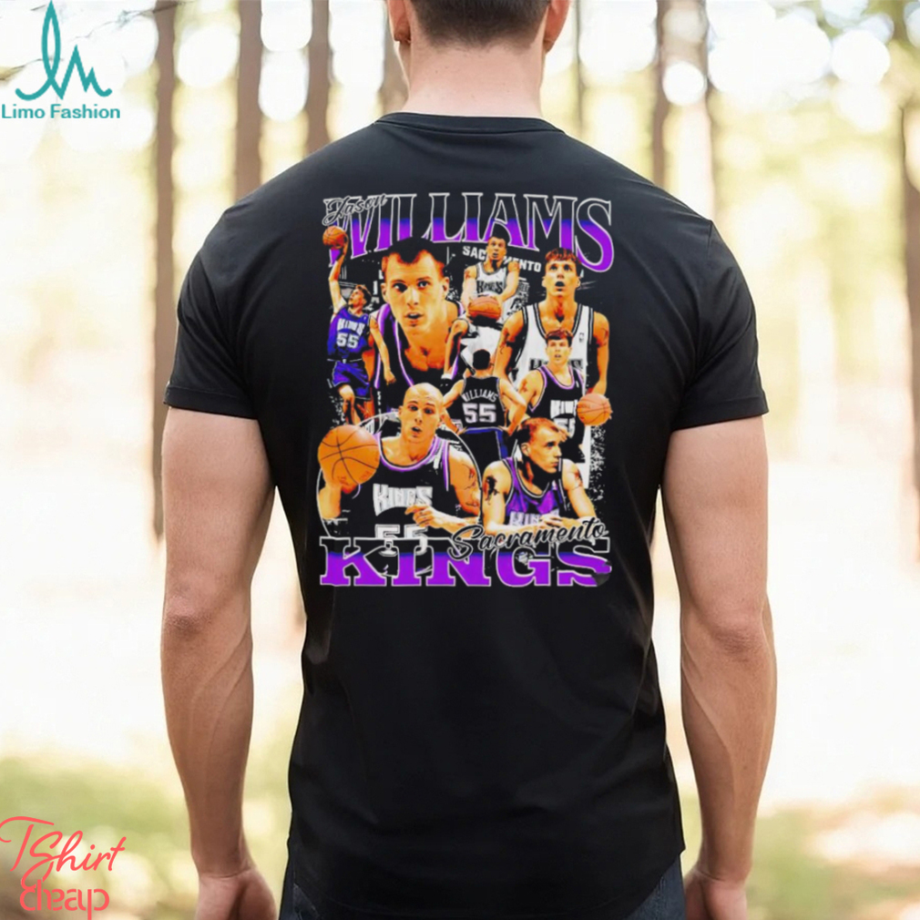Jason Williams Sacramento Kings NBA basketball graphic poster shirt Jason Williams Sacramento Kings NBA basketball graphic poster shirt