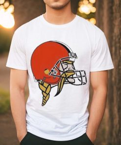 Jay Cuda Minnesota Vikings Logo Wearing Cleveland Browns Logo T Shirt