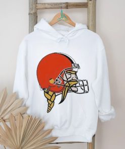 Jay Cuda Minnesota Vikings Logo Wearing Cleveland Browns Logo T Shirt, hoodie, sweater, long sleeve and tank top Jay Cuda Minnesota Vikings Logo Wearing Cleveland Browns Logo T Shirt