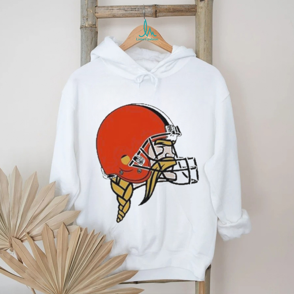 Jay Cuda Minnesota Vikings Logo Wearing Cleveland Browns Logo T Shirt Jay Cuda Minnesota Vikings Logo Wearing Cleveland Browns Logo T Shirt